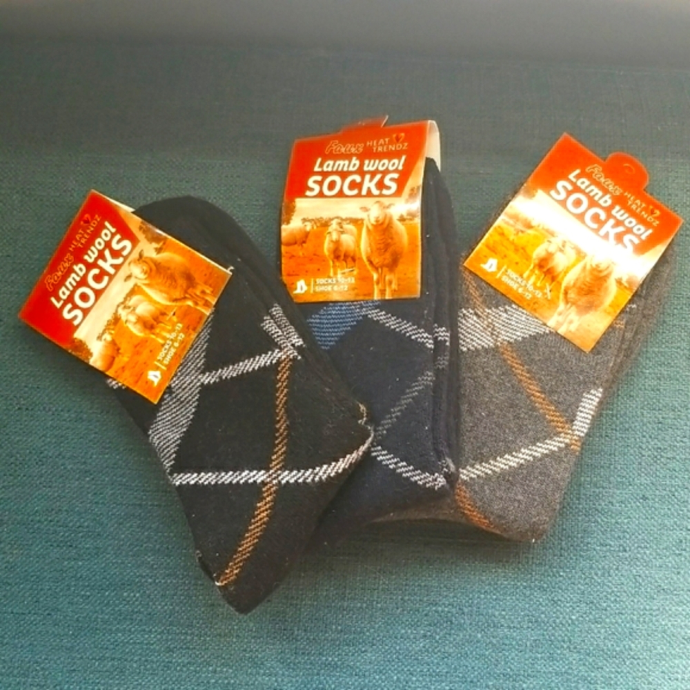 Heat Trendz faux lamb wool socks 3 pairs